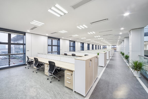 Desk office room interior alley