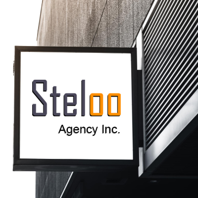 Steloo agency outdoor sign